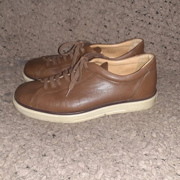 BALLY-Levico-Italian Brown Leather Sneakers-Size 5 UK-6 US Men-8 Women-Excellent - Picture 2 of 7